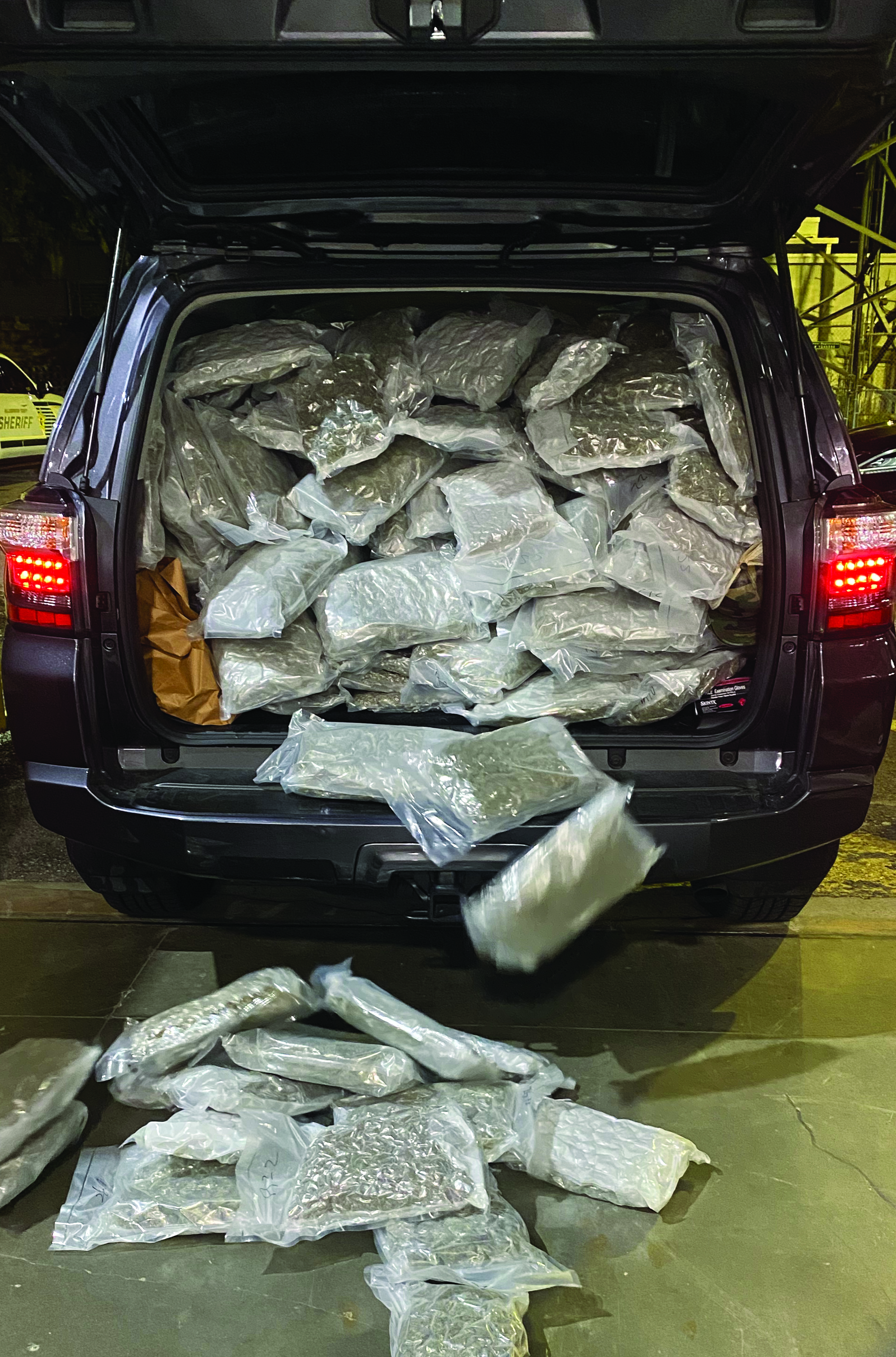 SUV loaded with marijuana