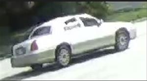 White Lincoln Mercury sedan 