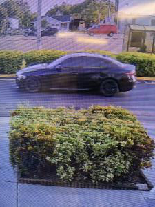 Dark sedan