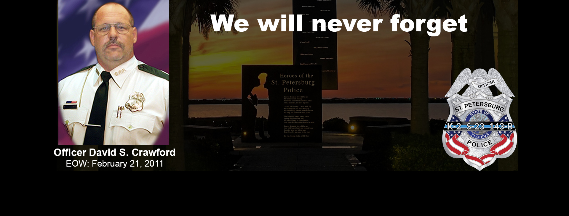 fallen officer David Crawford