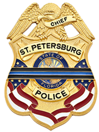 St. Petersburg Police patch. Loyalty, Integrity, Honor.